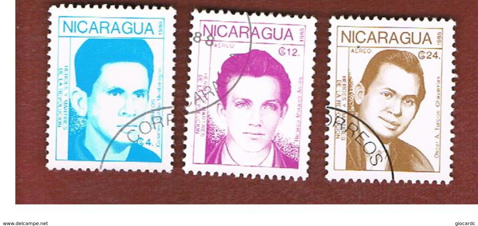 NICARAGUA - SG  2981.2985    -    1988  REVOLUTIONARIES            -  USED° - Nicaragua