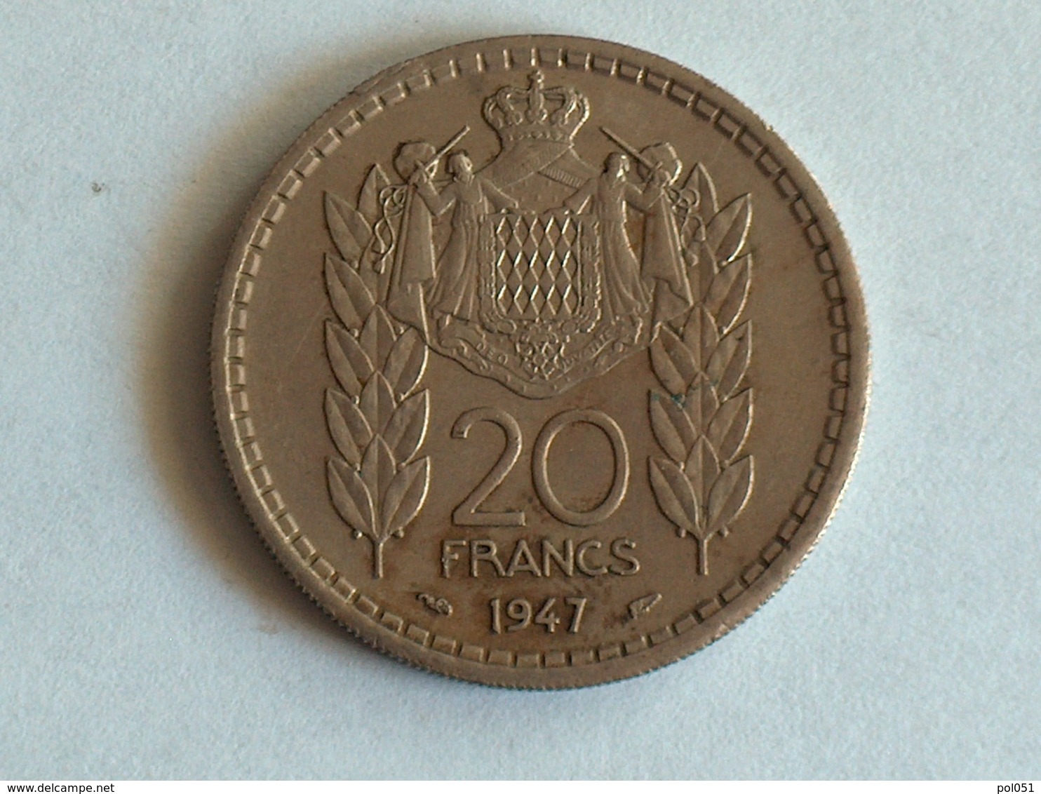 Monaco 20 Francs 1947 - 1922-1949 Louis II