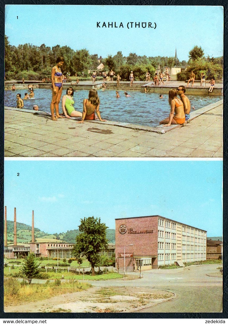 B7169 - Kahla - Freibad Volksbad VEB Porzellanwerke Porzellan - Stöhr - Kahla