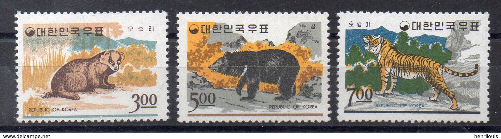 COREE DU SUD  Timbres Neufs ** De 1966  ( Ref 5650 ) Animaux -  Mammifères - Korea (Zuid)