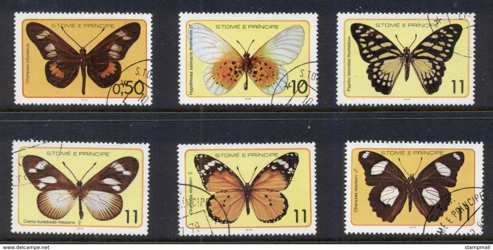 Sao Tome Et Principe 1979 Insects, Butterflies CTO - Sao Tome And Principe