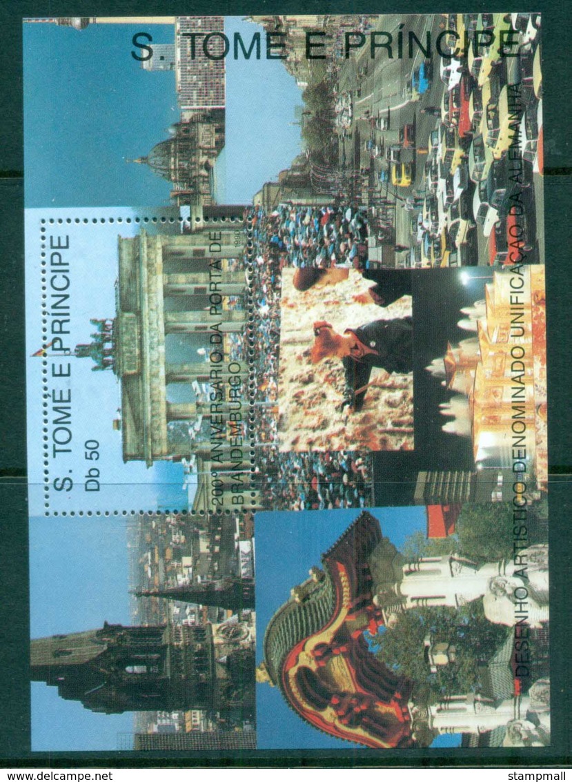 Sao Tome Et Principe 1991 Brandenburg Gate MS MUH - Sao Tome And Principe