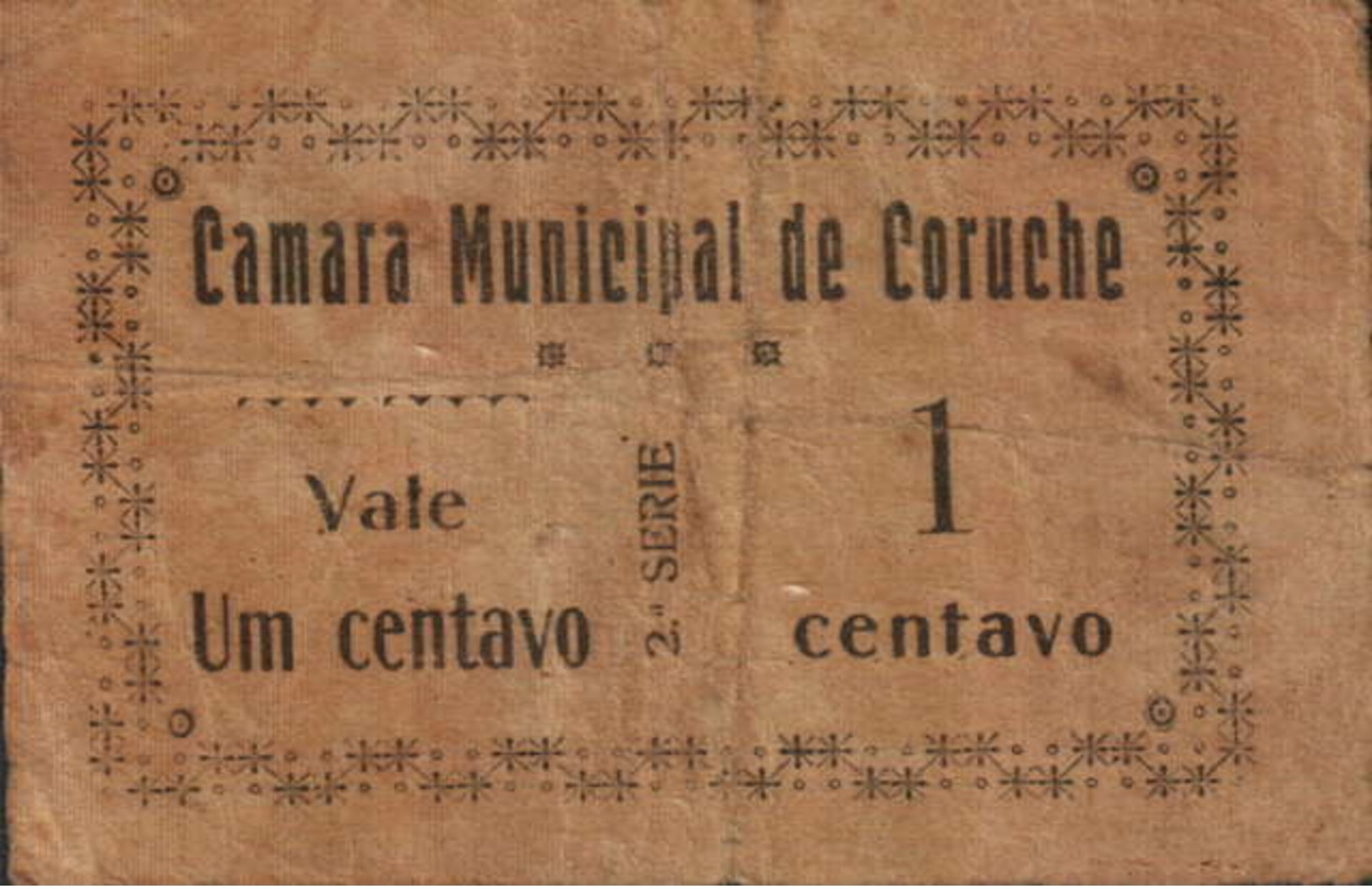 1 CENTAVO 2ª. SÉRIE CÂMARA MUNICIPAL DE CORUCHE - Portugal
