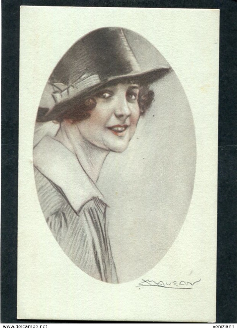 CPA - Illustration MAUZAN - Portrait De Femme - Mauzan, L.A.