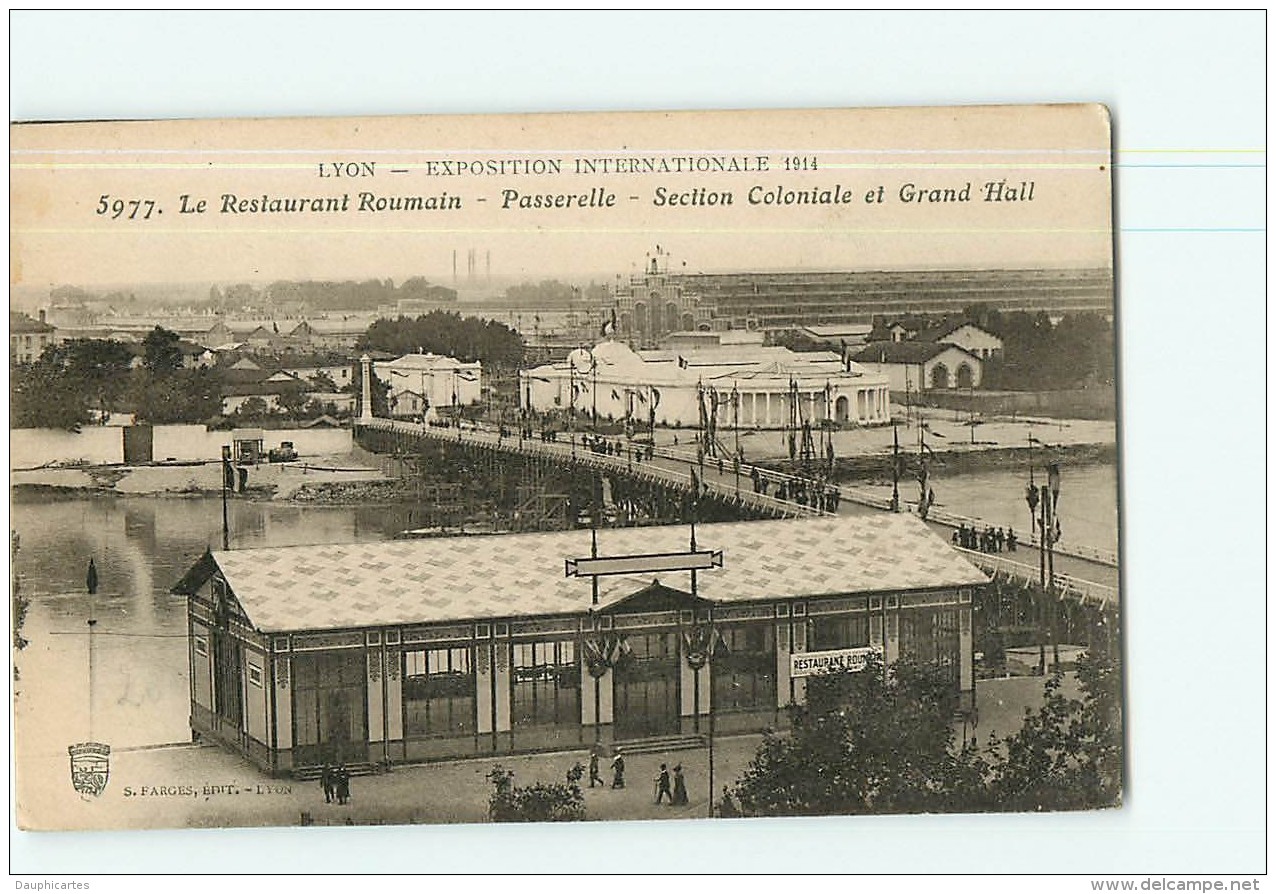 LYON -  Lot de 20 CPA sur exposition Internationale de 1914 - Vues diverses - 20 scans