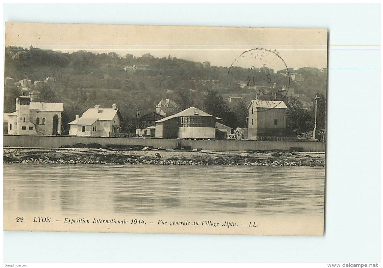 LYON -  Lot de 20 CPA sur exposition Internationale de 1914 - Vues diverses - 20 scans