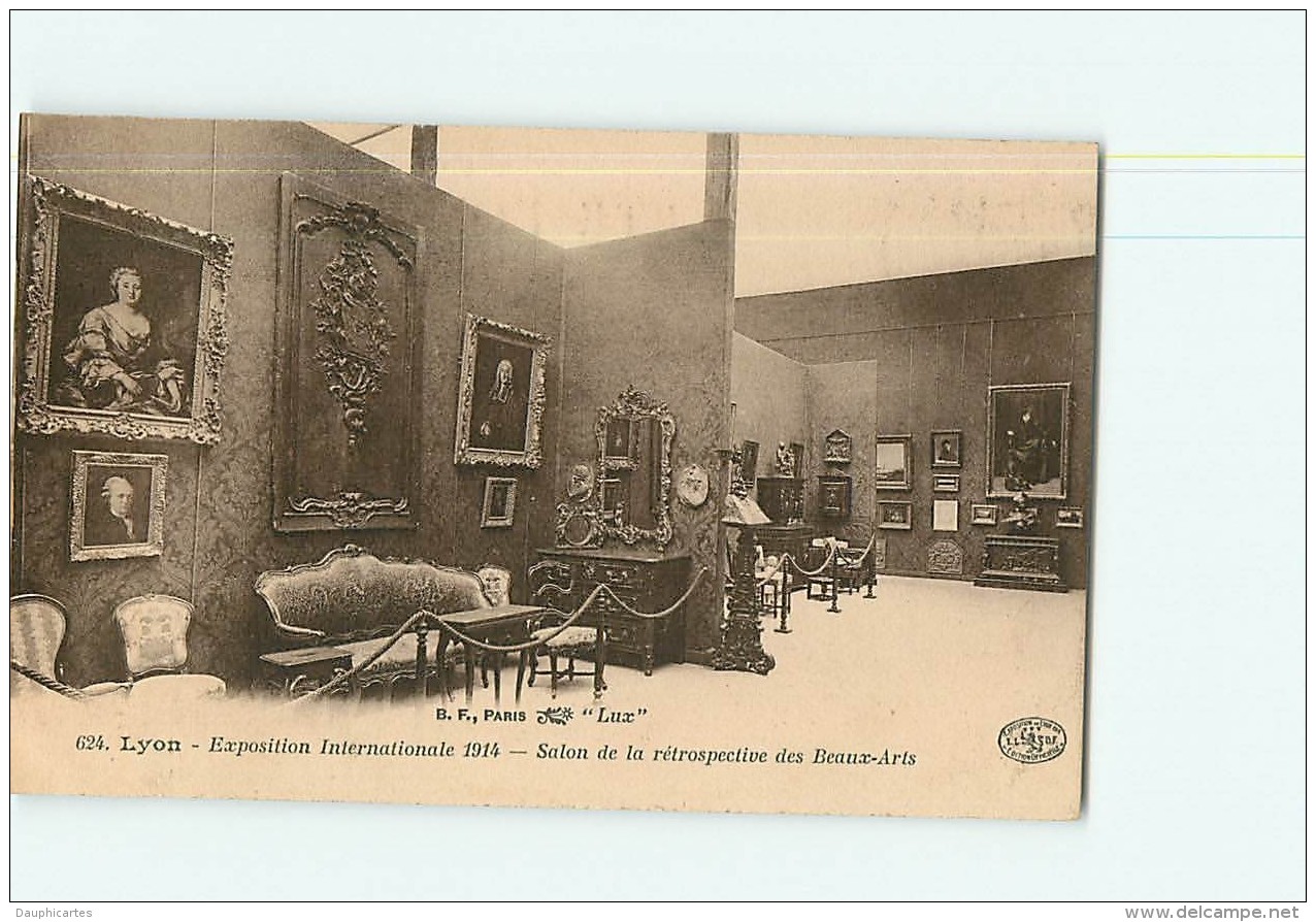 LYON -  Lot de 20 CPA sur exposition Internationale de 1914 - Vues diverses - 20 scans