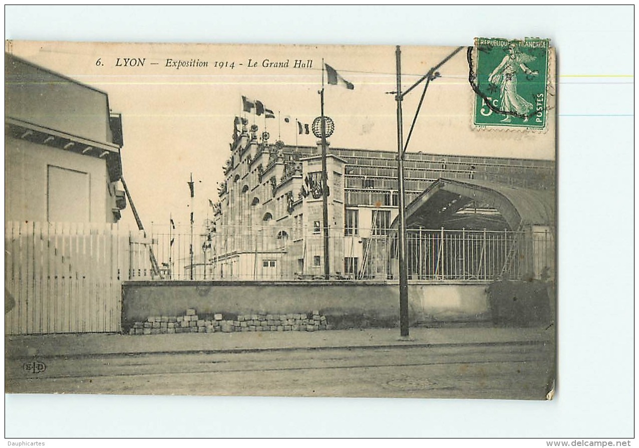 LYON -  Lot de 20 CPA sur exposition Internationale de 1914 - Vues diverses - 20 scans