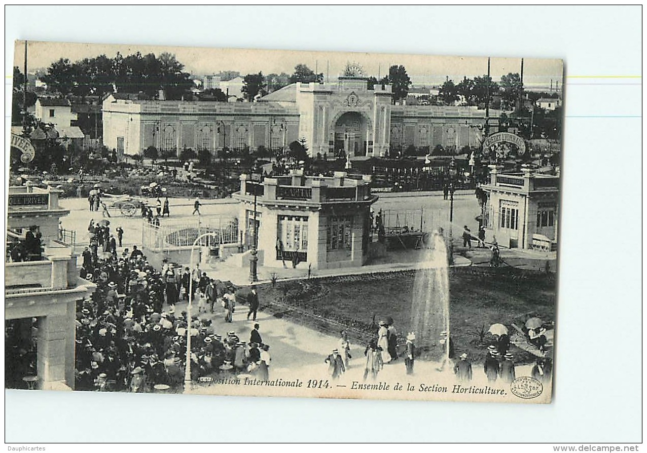 LYON -  Lot de 20 CPA sur exposition Internationale de 1914 - Vues diverses - 20 scans