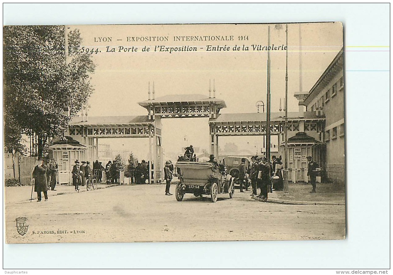 LYON -  Lot de 20 CPA sur exposition Internationale de 1914 - Vues diverses - 20 scans