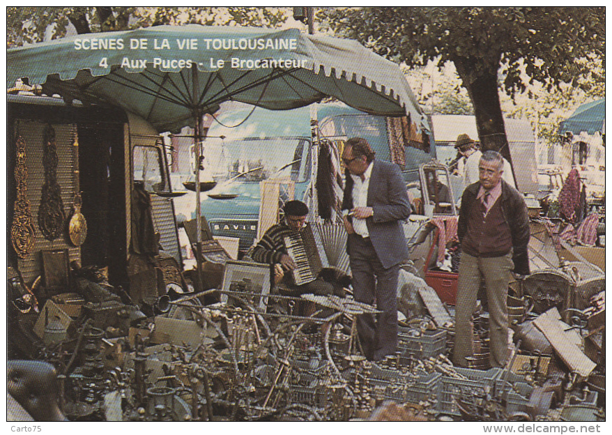 Marchés - Marché Brocante - Métiers - Brocanteur Ferrailleur - Accordéon - Märkte