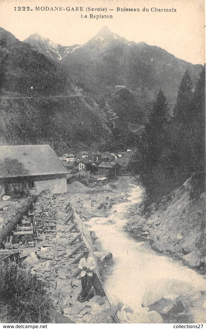 73-MODANE-GARE- RUISSEAU DU CHARMAIX - LE REPLATON - Modane