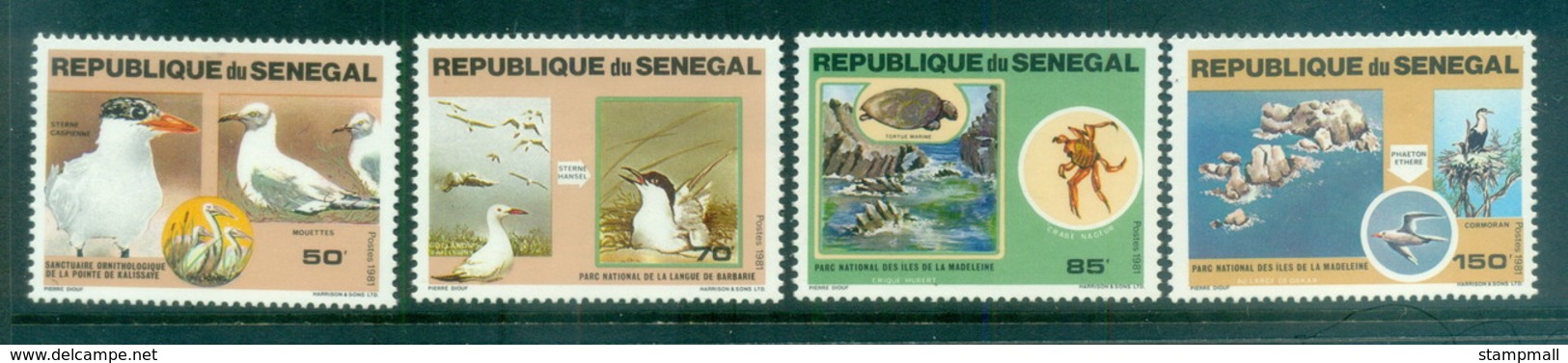 Senegal 1981 National Park Wildlife, Birds MLH - Sénégal (1960-...)