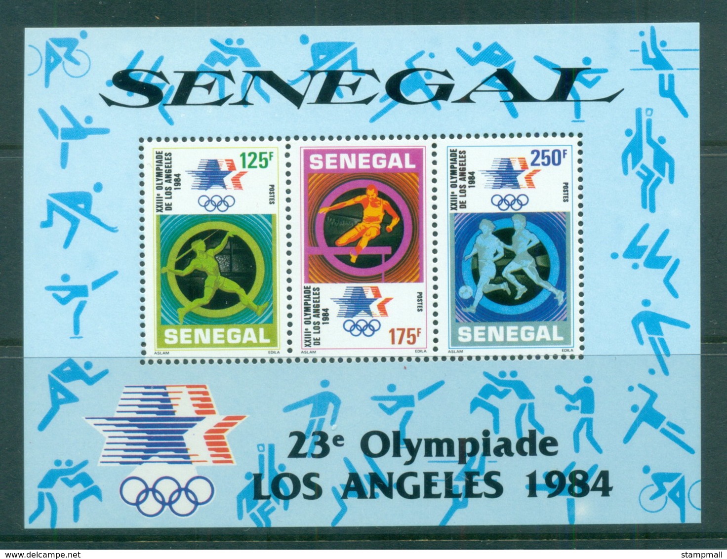 Senegal 1984 Summer Olympics, Los Angeles MUH - Senegal (1960-...)