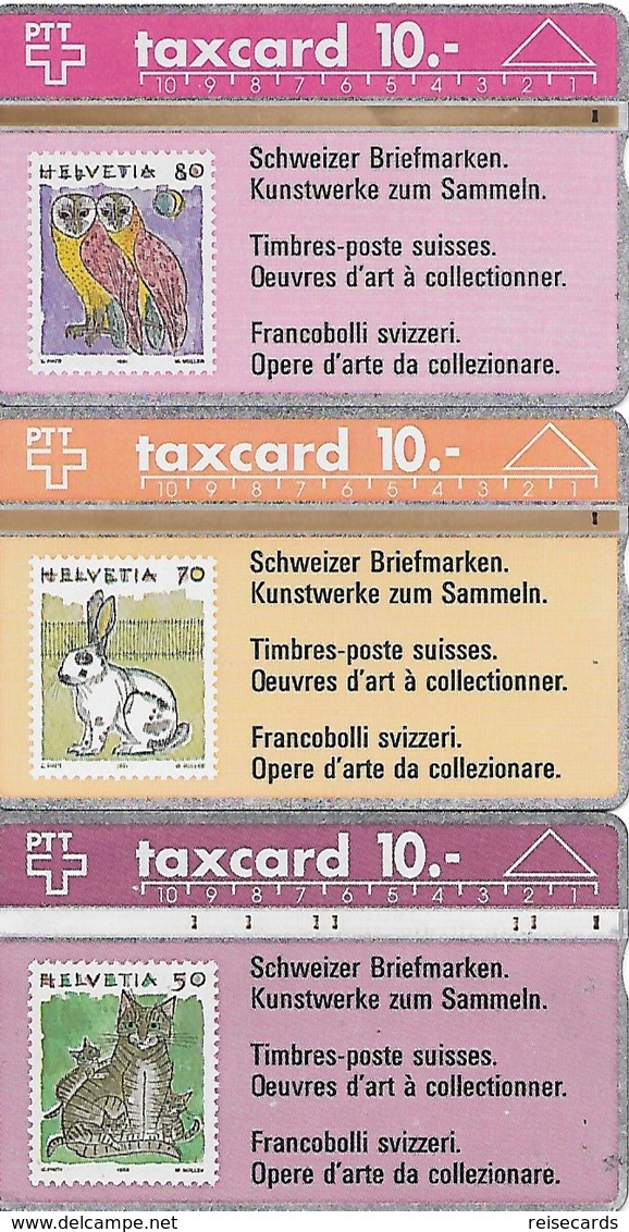 PTT: P11 12 15 201C 202A 201D Schweizer Briefmarken - Schweiz