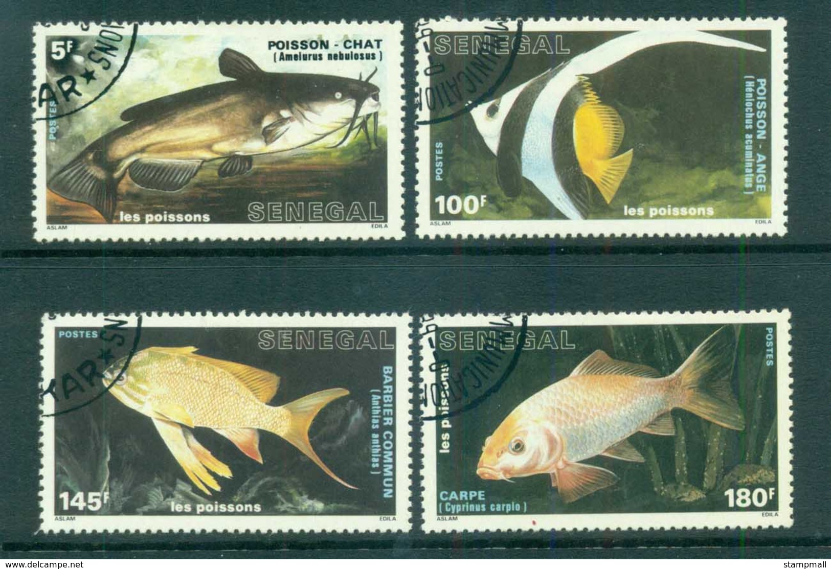 Senegal 1988 Fish CTO Lot73572 - Senegal (1960-...)