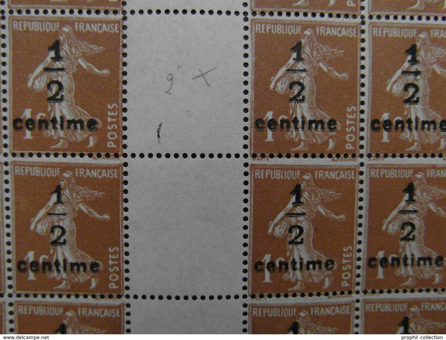 FEUILLE COMPLETE NEUF ** De 100 TIMBRES SEMEUSE N° 279B 1c BISTRE-BRUN COIN DATÉ 27.1.37 (VARIÉTÉS) - Hojas Completas