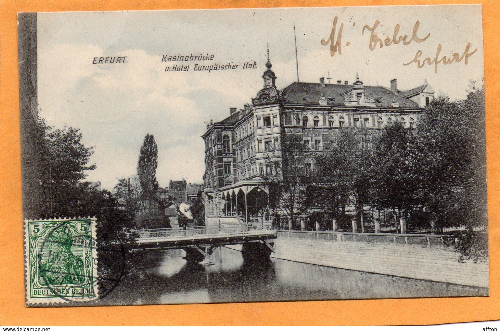 Erfurt Germany 1909 Postcard - Erfurt