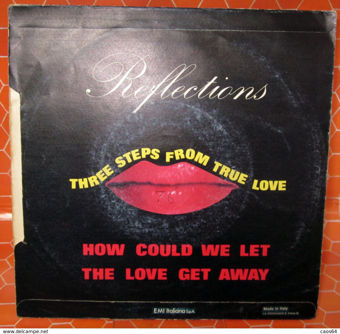 REFLECTIONS THREE STEPS FROM TRUE LOVE COVER NO VINYL 45 GIRI - 7" - Accessoires, Pochettes & Cartons