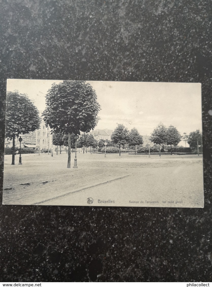 Bruxelles // Avenue De Tervueren - 1er Rond Point  Used 1912  Rare - Lanen, Boulevards