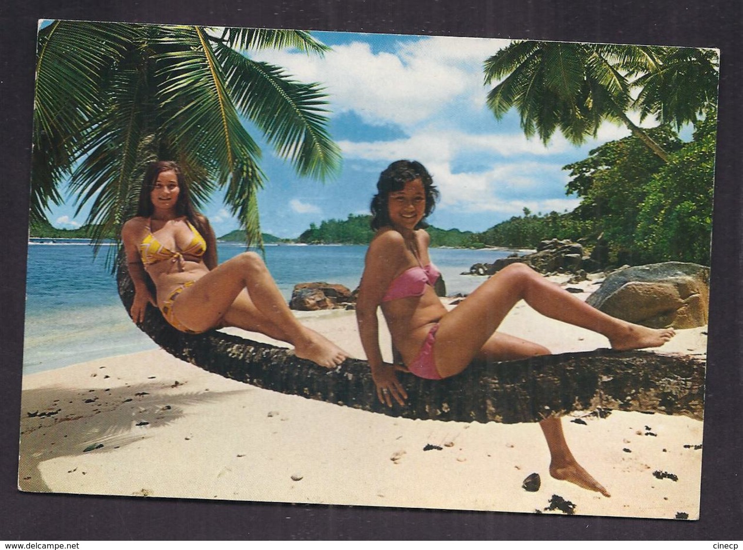 CPSM SEYCHELLES - Port Glaud - TB PLAN De 2 PIN UP En Maillot De Bain Sur Un Arbre - Seychelles