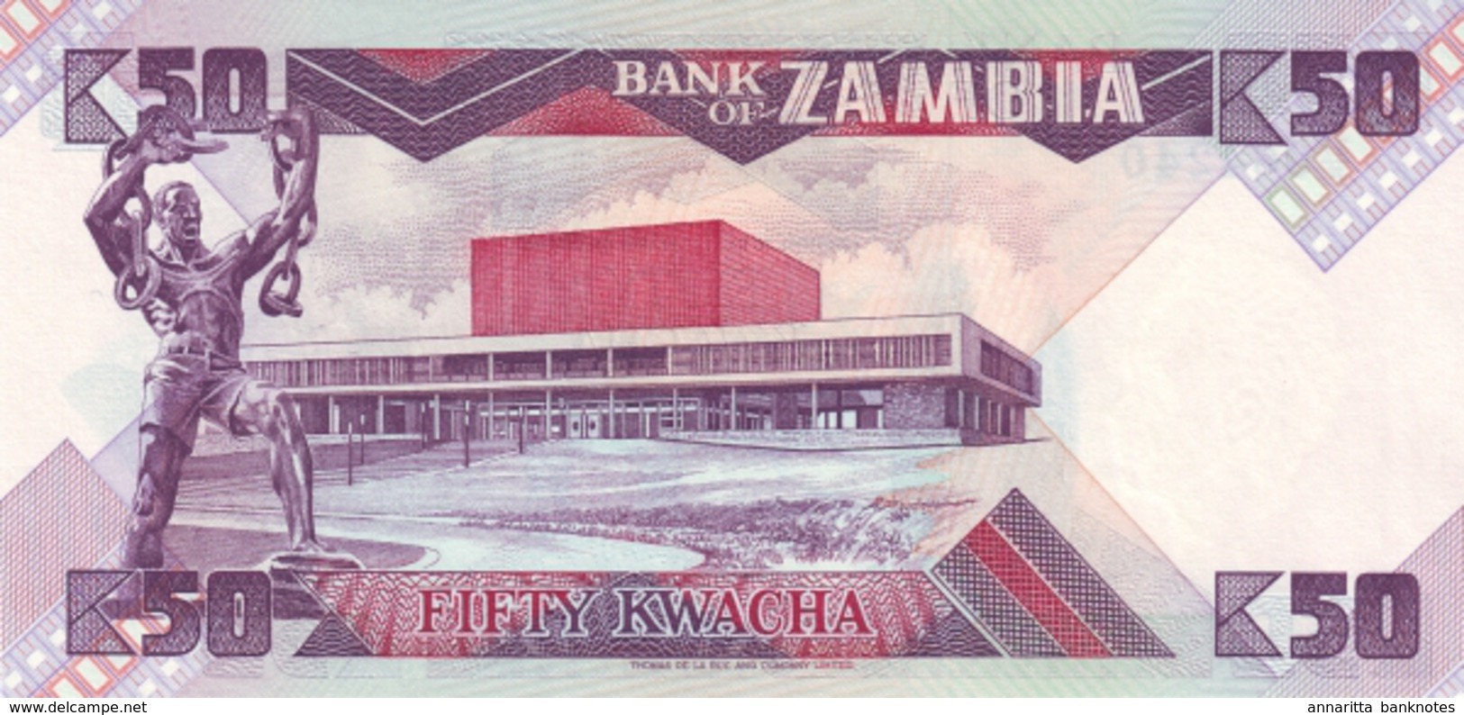 ZAMBIA 50 KWACHA ND (1986) P-28a UNC  [ZM129a] - Zambia