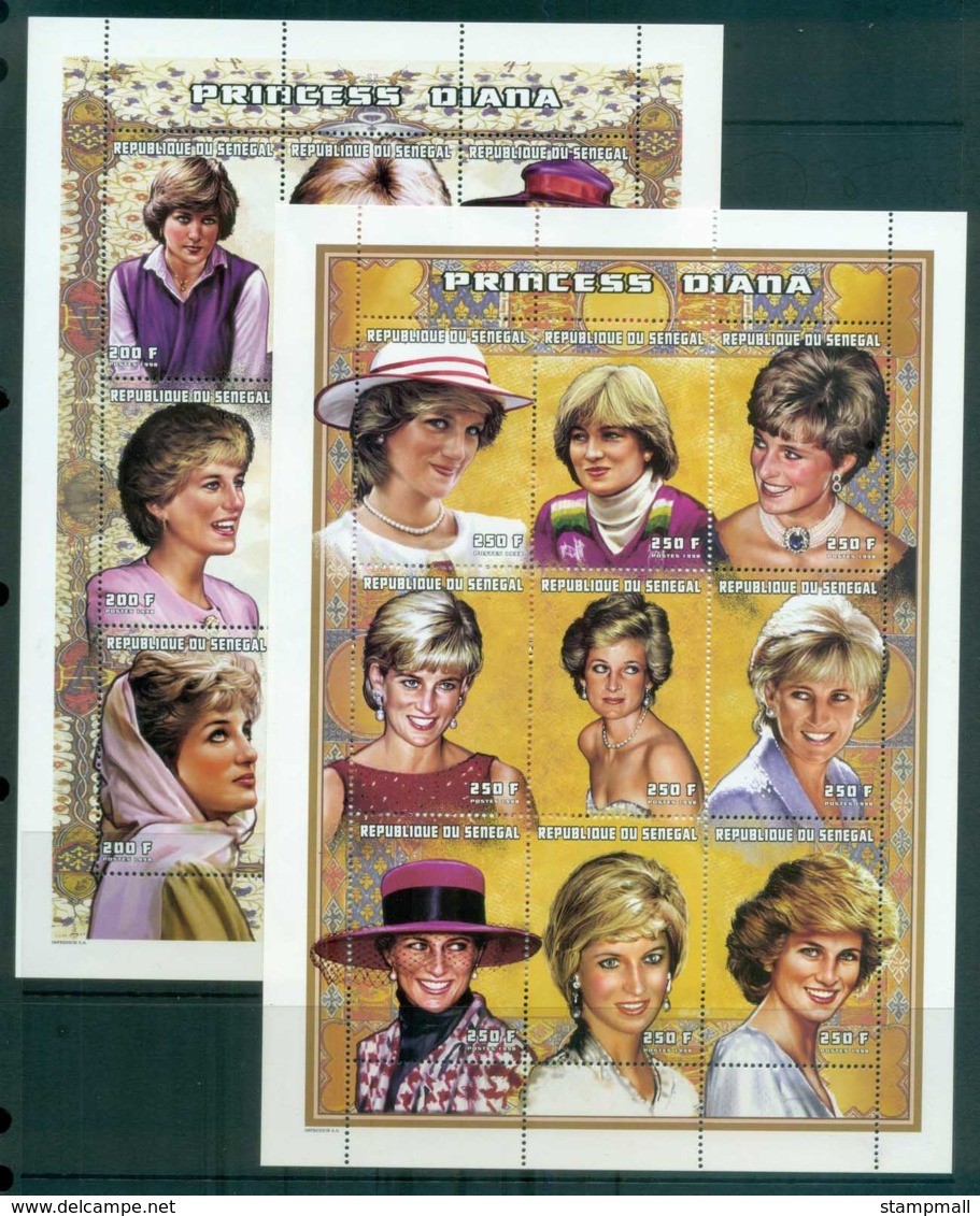 Senegal 1998 Princess Diana In Memoriam 200,250fr. MS MUH Lot82040 - Senegal (1960-...)