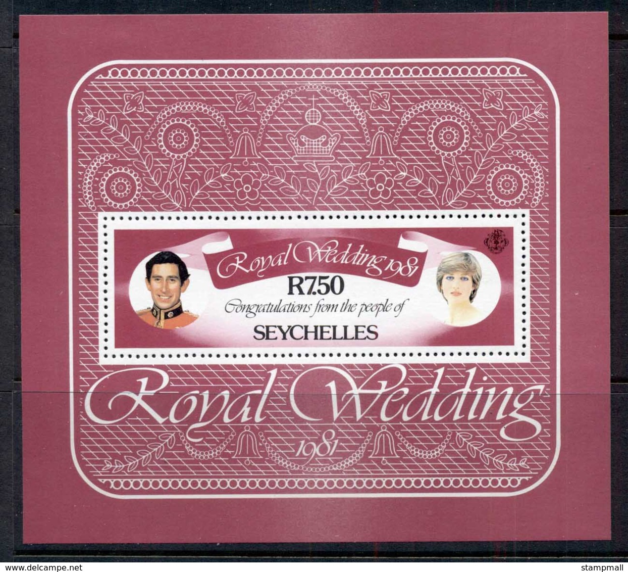 Seychelles 1981 Royal Wedding Charles & Diana MS MUH - Seychelles (1976-...)