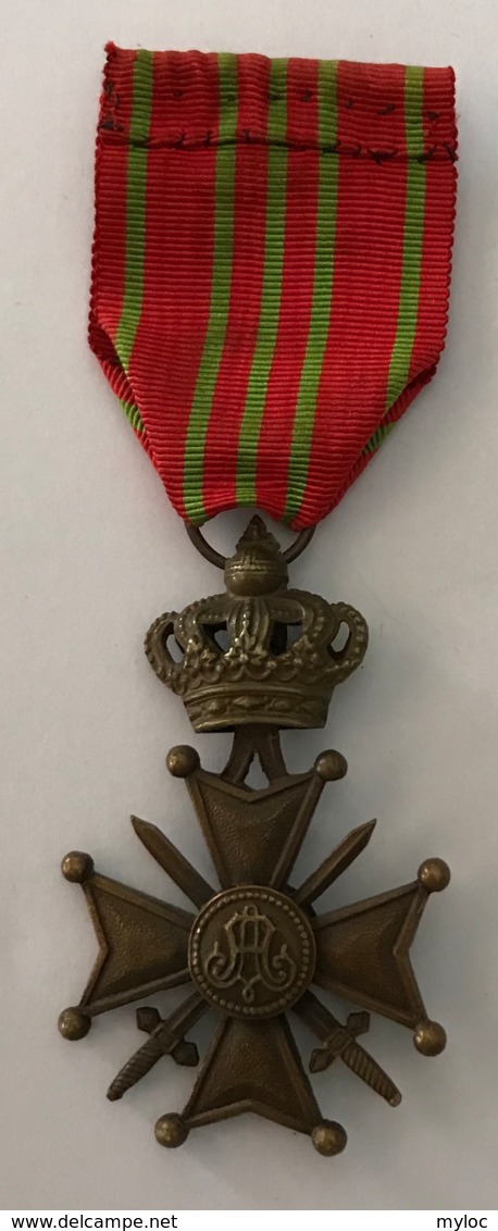 Militaria. Médaille Décoration Belge Guerre 14-18. Médaille Croix De Guerre. Oorlogskruis - Belgique