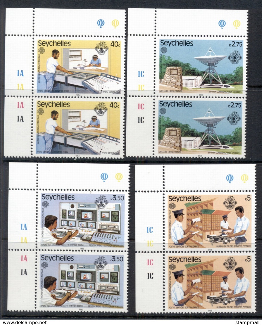 Seychelles 1983 World Communication Year Pr MUH - Seychelles (1976-...)