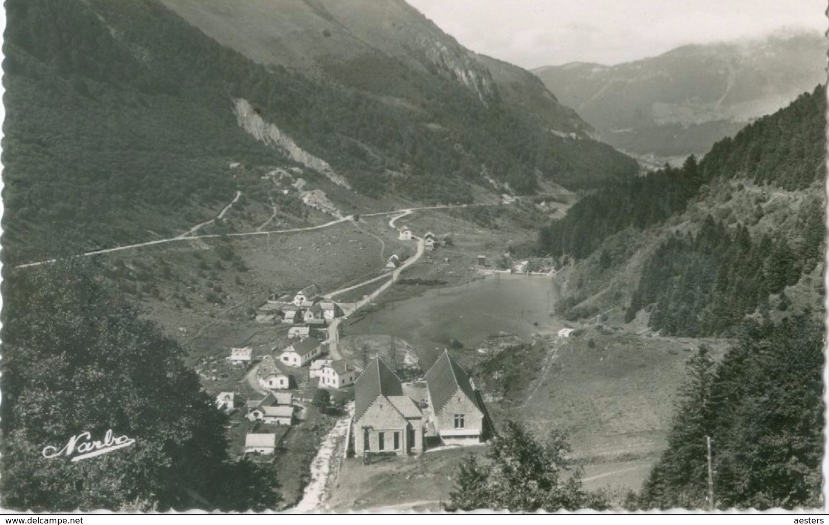 Le Tourmalet; En Descendant Du Col. Vallée De Gripp. Barrage Et Usine D'Artigues - Non Voyagé. (Narbo - Toulouse) - Autres & Non Classés