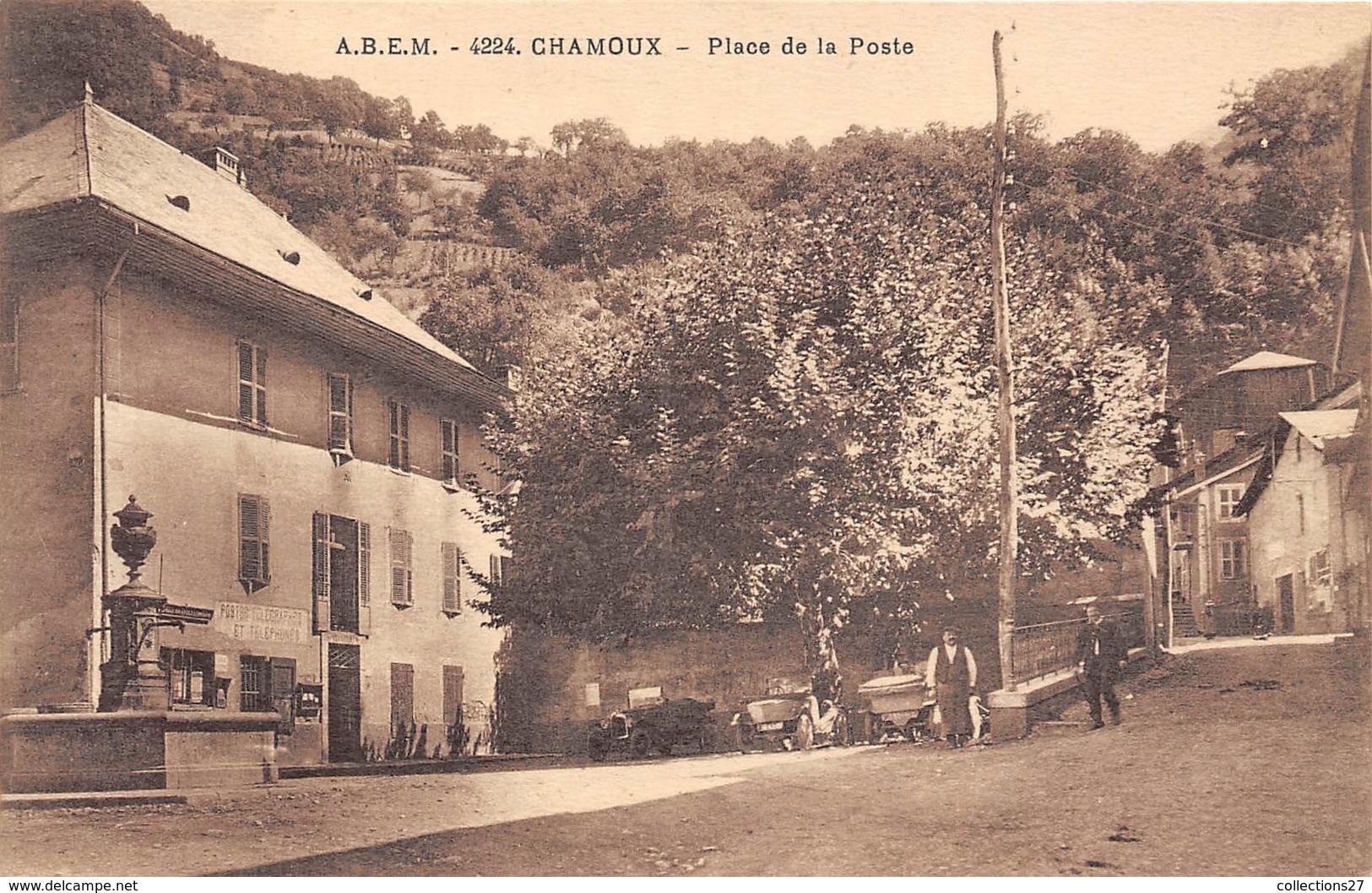 73-CHAMOUX- PLACE DE LA POSTE - Chamoux Sur Gelon