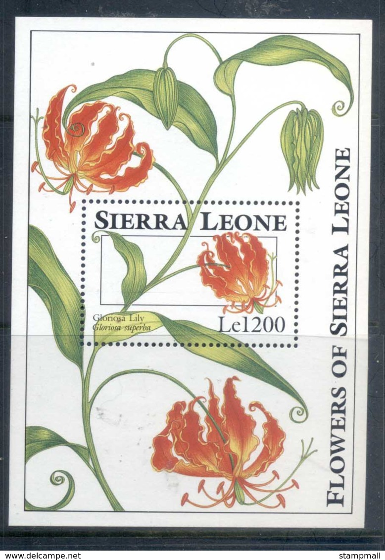 Sierra Leone 1993 Flowers MS MUH - Sierra Leone (1961-...)