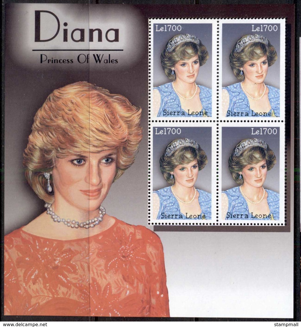 Sierra Leone 1997 Princess Diana In Memoriam MS MUH - Sierra Leone (1961-...)