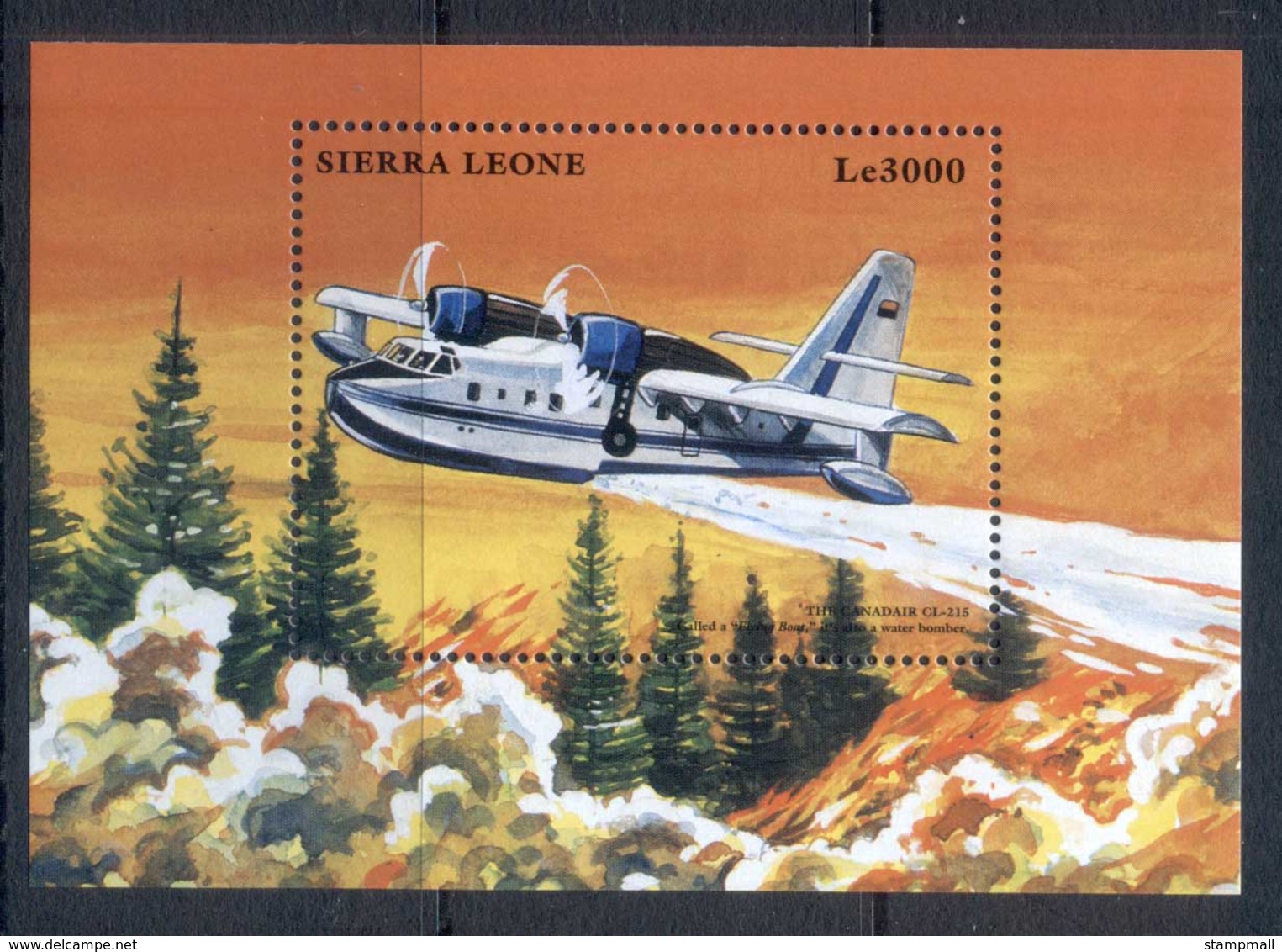 Sierra Leone 1999 Airplanes, Canadair MS MUH - Sierra Leone (1961-...)