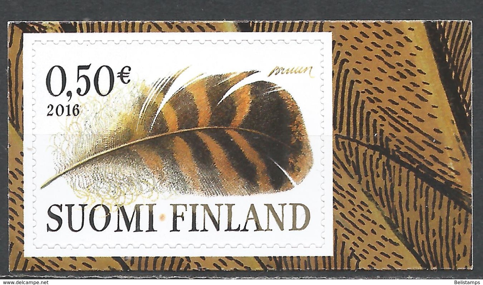 Finland 2016. Scott #1515 (MNH) Feather  *Complete Issue* - Neufs