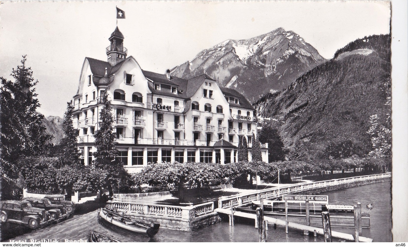 BUOCHS HOTEL RIGIBLICK  VG   AUTENTICA 100% - Buochs