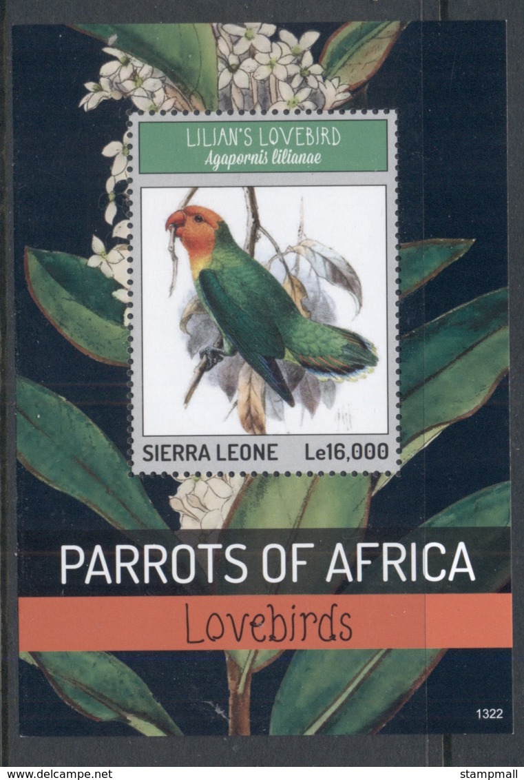 Sierra Leone 2013 Parrots Of Africa MS MUH - Sierra Leone (1961-...)