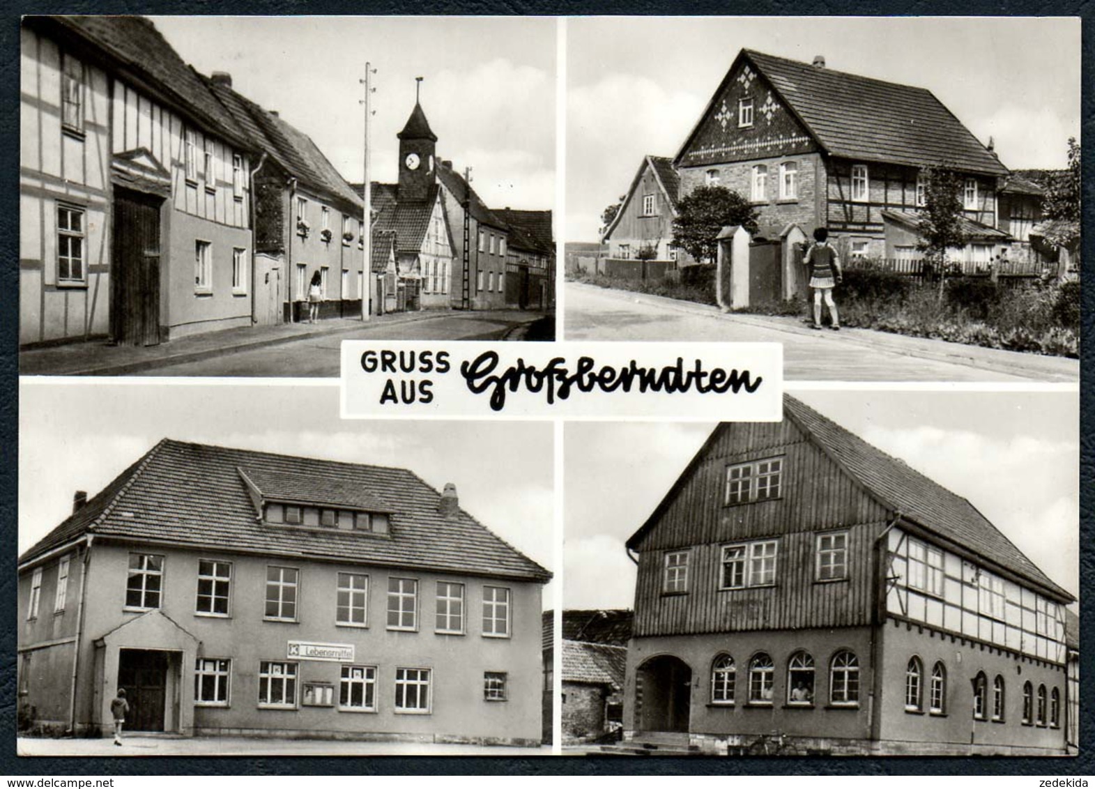 B7182 - Großberndten Gruß Aus - Gasthaus Konsum Fotocolor Magdeburg - Sondershausen