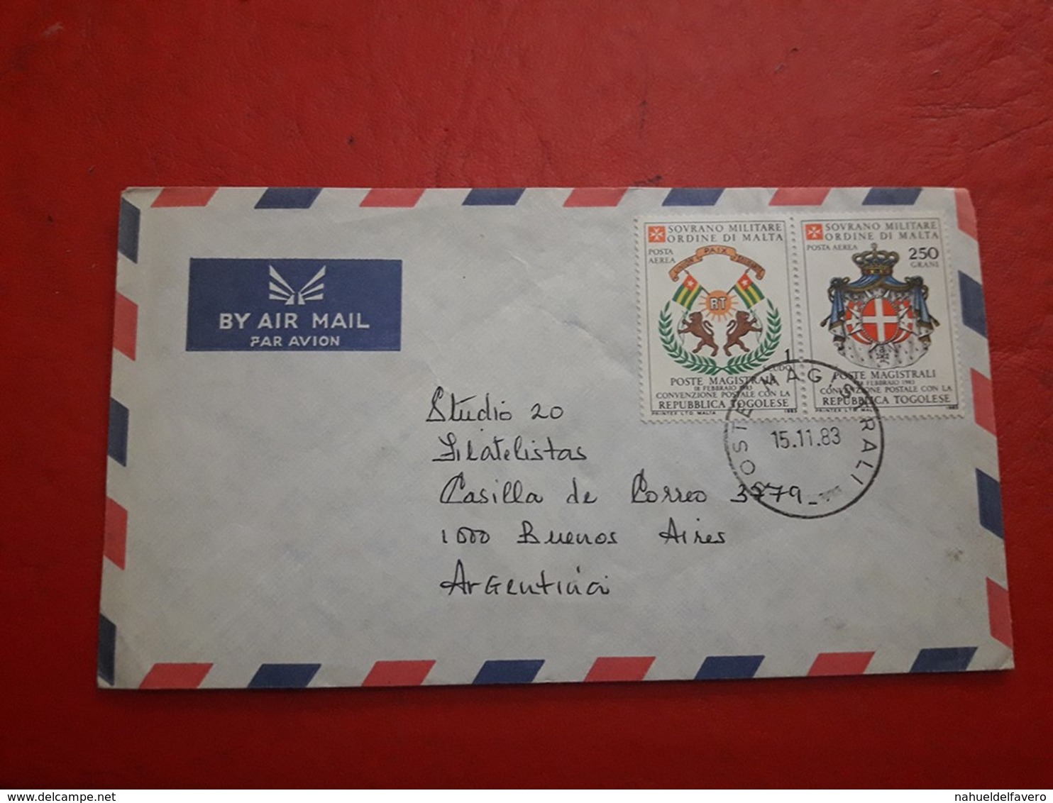 Le Togo Enveloppe Circulé En Argentine - Togo (1960-...)