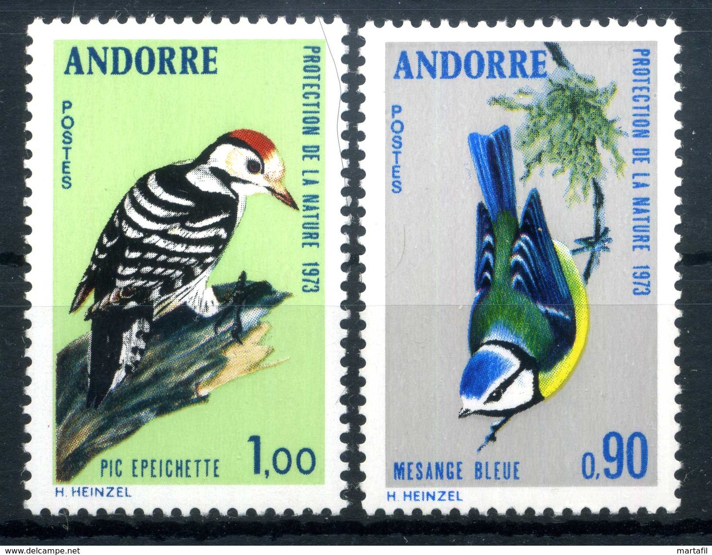 1973 ANDORRA FRANCESE SET MNH ** - Nuovi