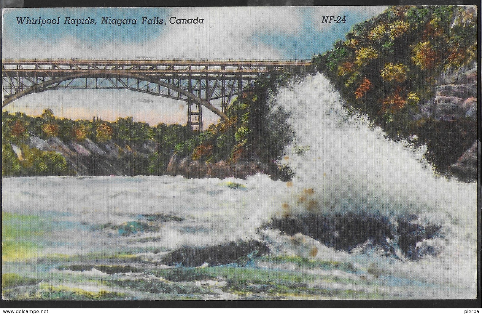 CANADA - ONTARIO - NIAGARA FALLS - FORMATO PICCOLO - VIAGGIATA1959 FRANCOBOLLO ASPORTATO - Niagara Falls