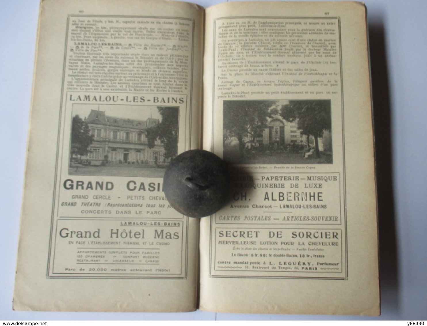 Livret Guides du Touriste THIOLIER de 1922 - LES PYRENEES de l'Ariège à la Méditerranée - 100 pages - 19 photos