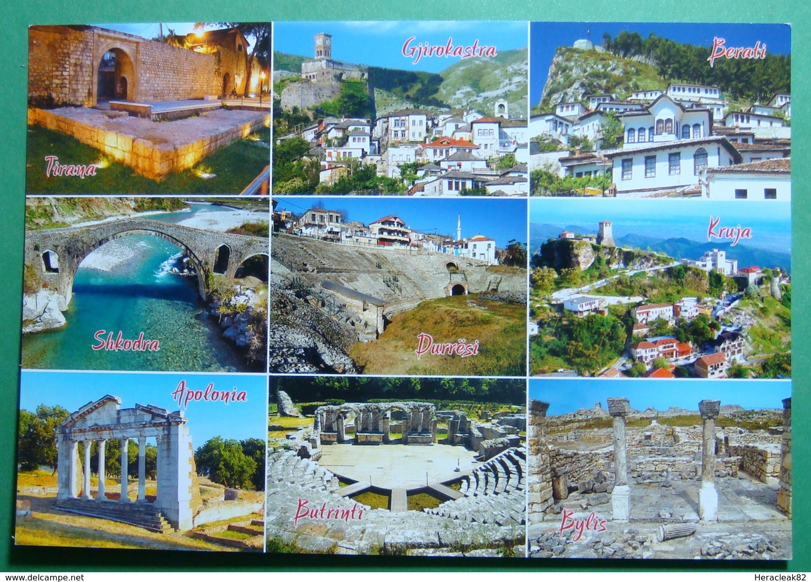 Albania MULTIVIEW "9 Views Of Cities", New, UNUSED - Albania