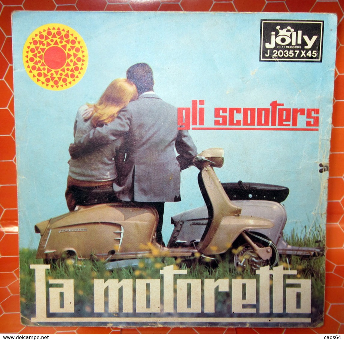 GLI SCOOTERS LA MOTORETTA COVER NO VINYL 45 GIRI - 7" - Accessoires, Pochettes & Cartons