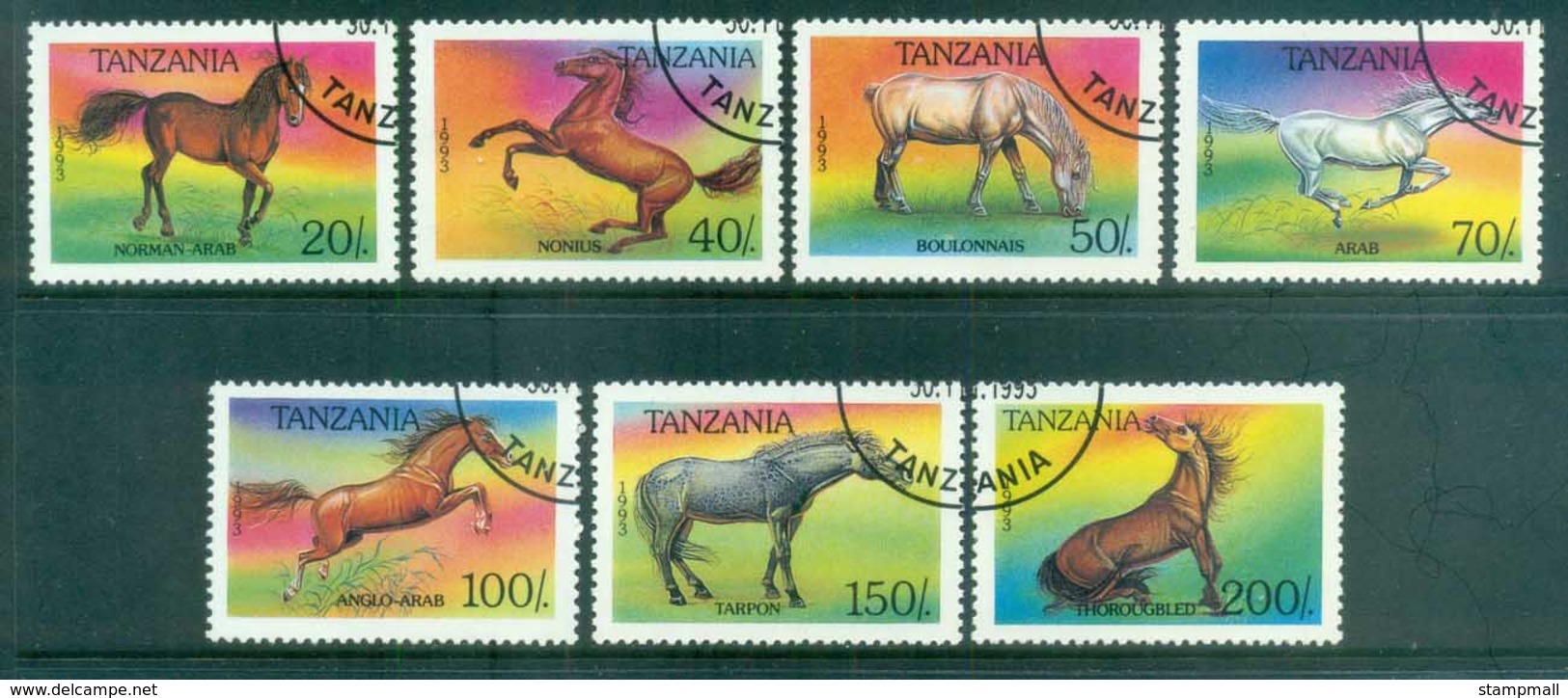 Tanzania 1993 Horses CTO Lot84809 - Swaziland (1968-...)