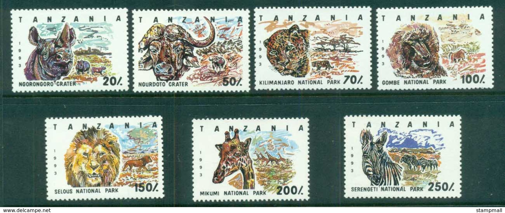 Tanzania 1993 National Parks MUH - Swaziland (1968-...)