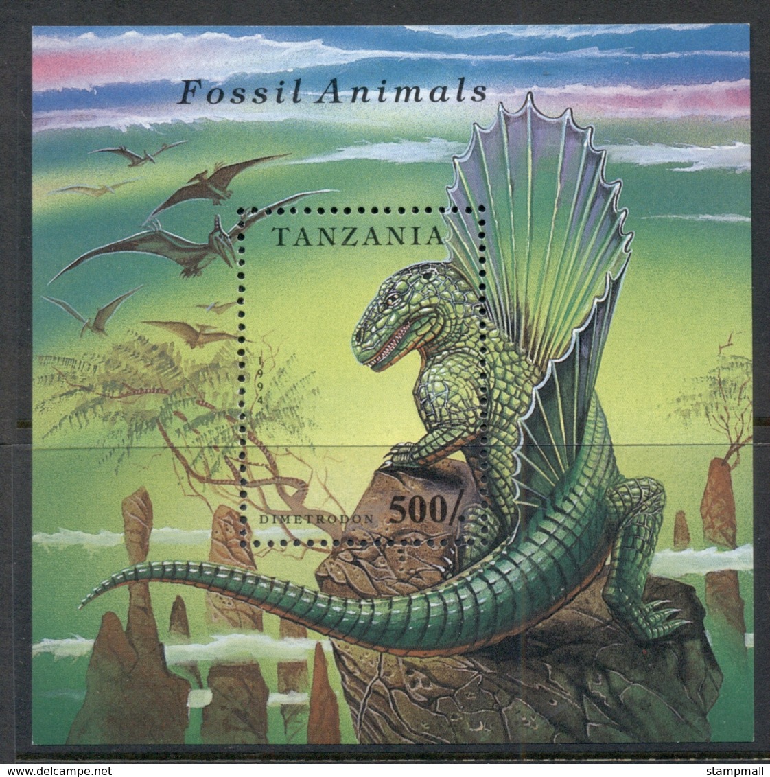 Tanzania 1994 Prehistoric Animals MS MUH - Swaziland (1968-...)
