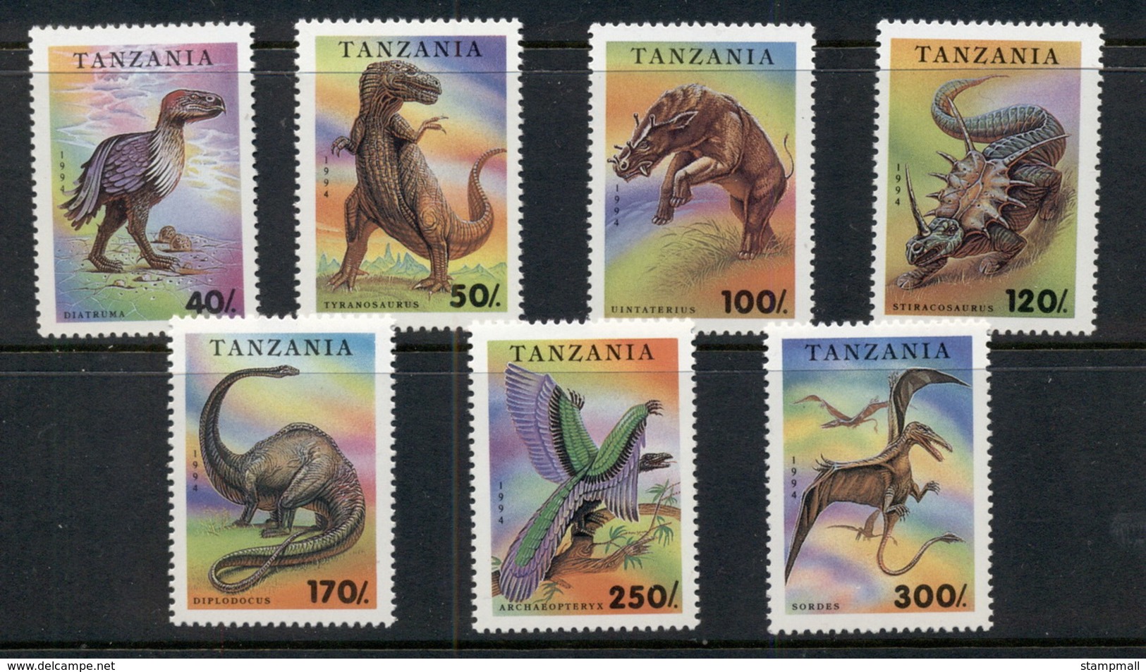 Tanzania 1994 Prehistoric Animals MUH - Swaziland (1968-...)