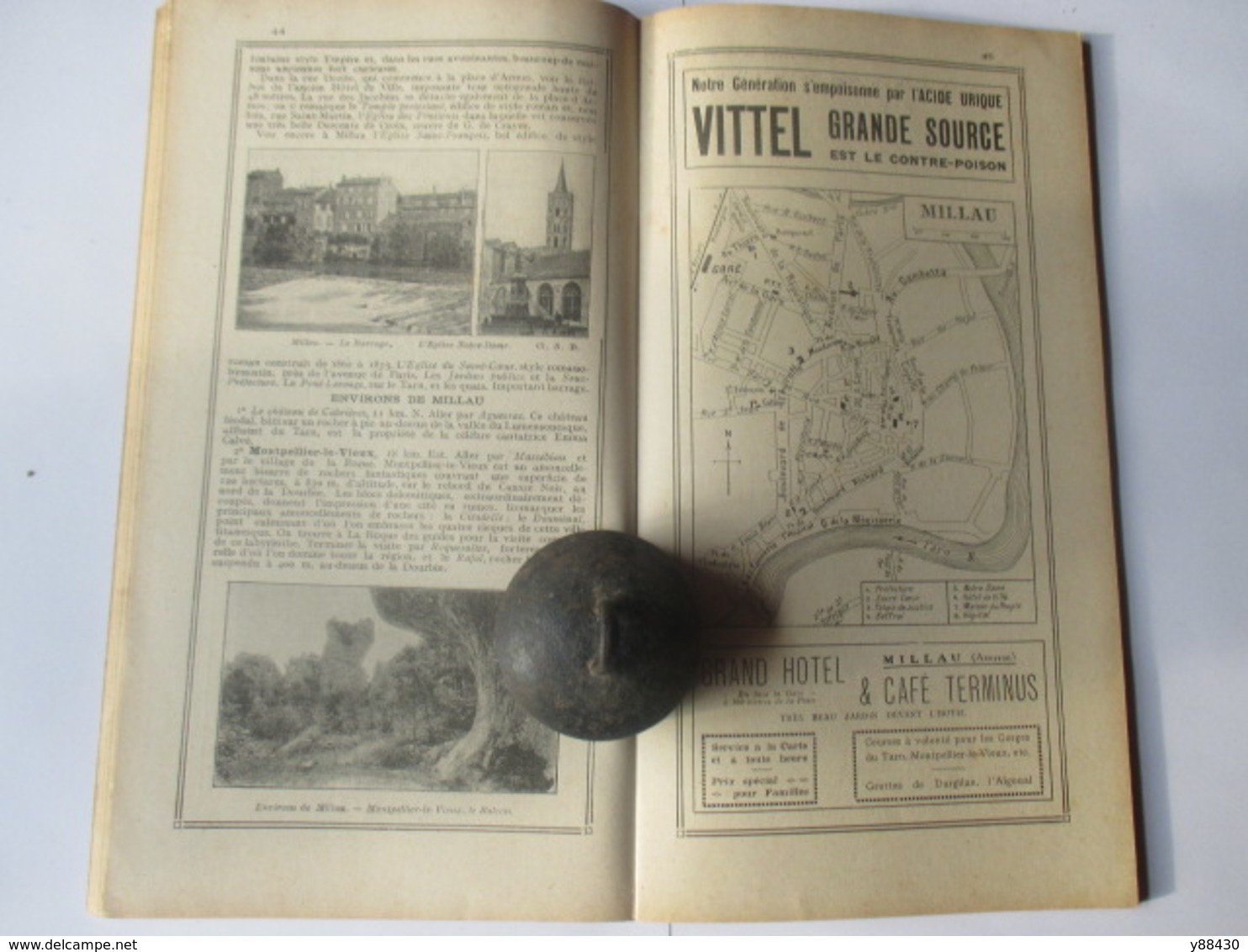Livret Guides du Touriste THIOLIER de 1923 - AUVERGNE / LIMOUSIN - Périgord Quercy Gorges du Tarn -100 pages - 20 photos
